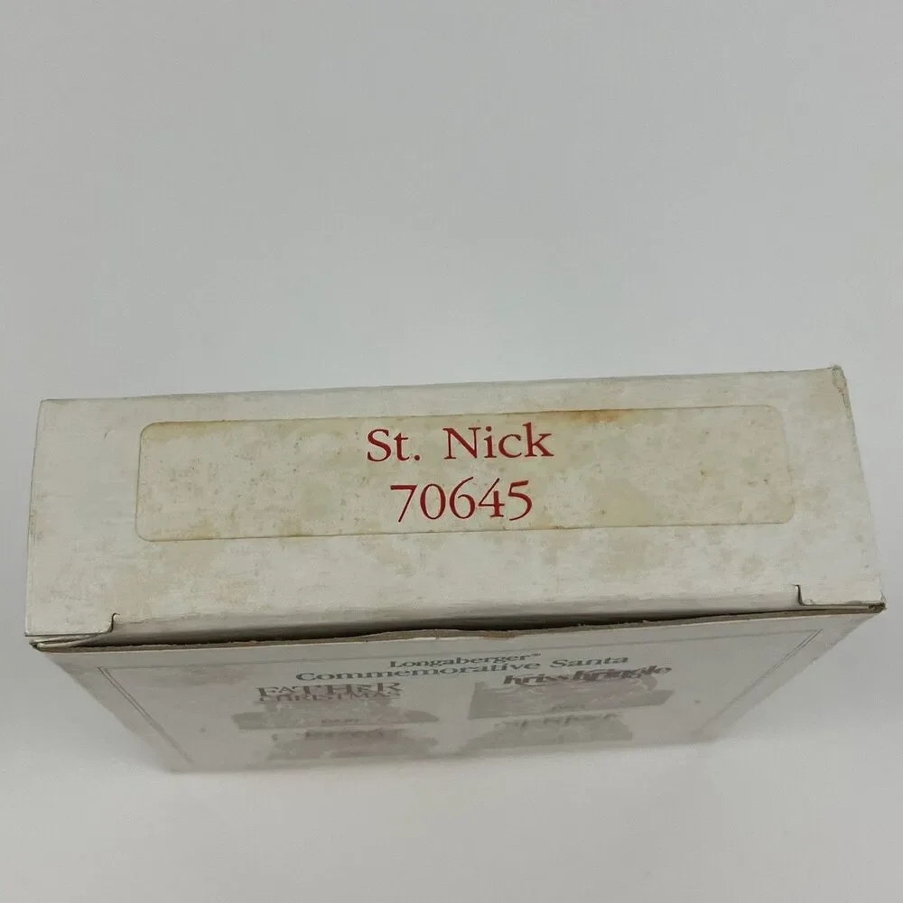 Longaberger Commemorative Santa St. Nick Tie On Ornament 1993 | 2.5